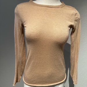 360 Cashmere Camel Brown Sweater 100% cashmere. EUC size small